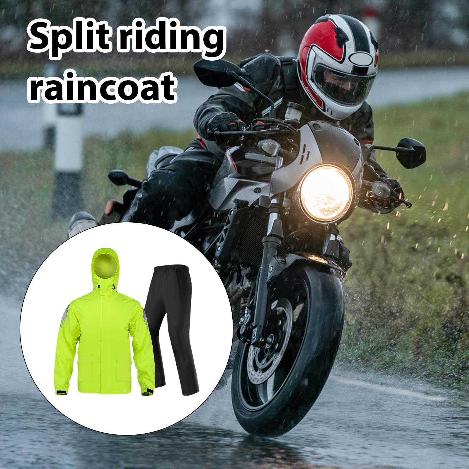 Motorcycle Rain Suit - Waterproof Rain Suits for Men Breathable