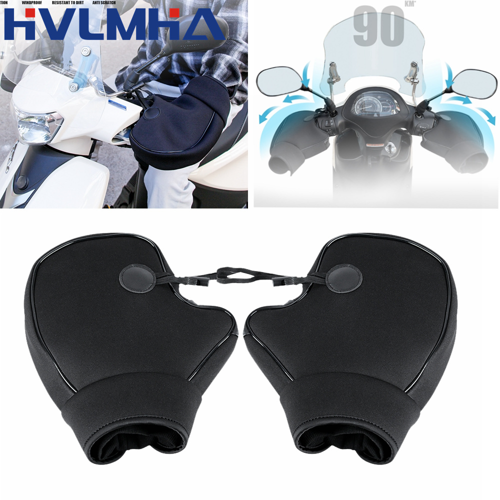 Motorcycle Gear Gloves - Motorcycle Thick Warm Handlebar Muff Waterproof