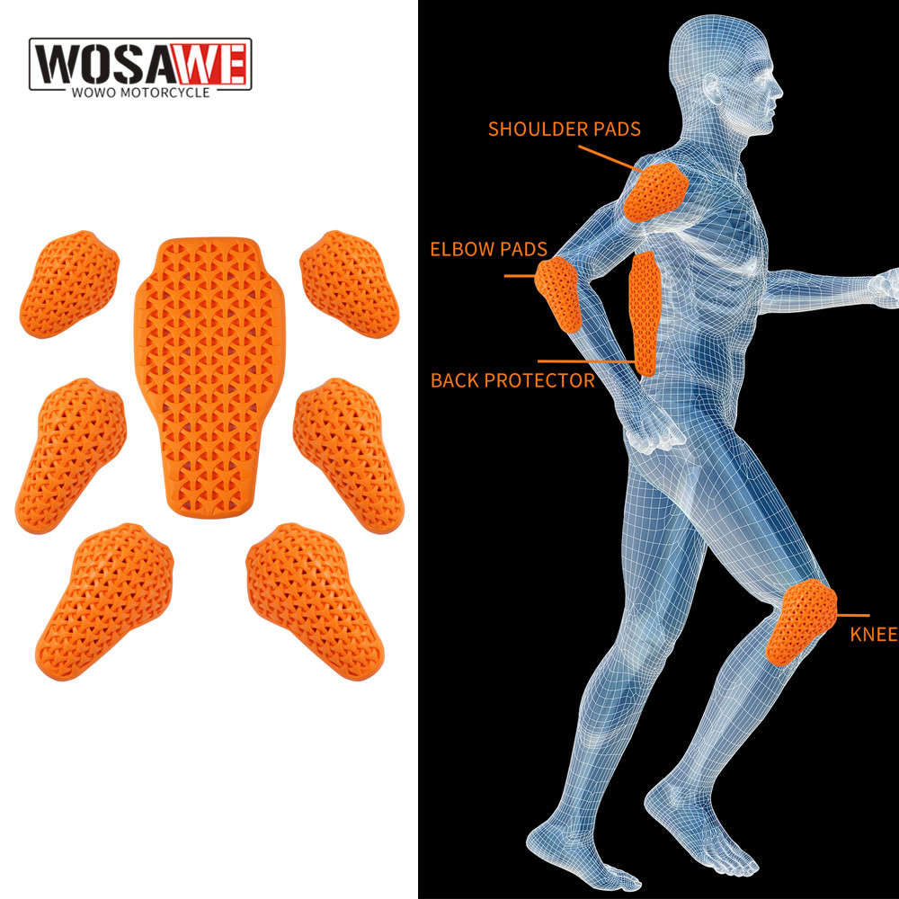 Motorcycle Gear Jacket - WOSAWE Motorcycle Jacket Lining Protectors Pad