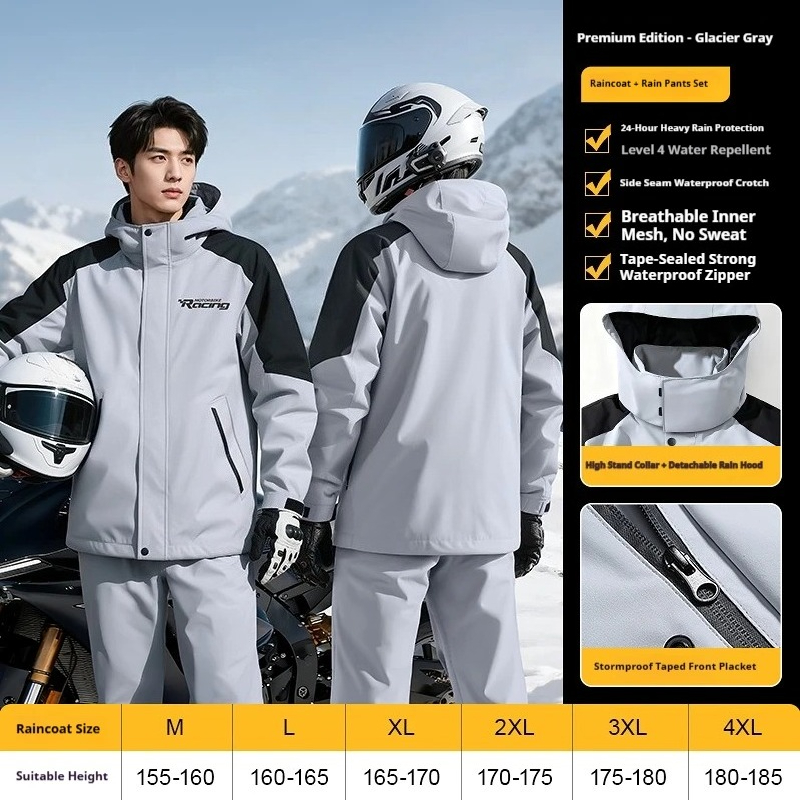 Motorcycle Split Riding Rainco - Motorcycle Rain Suit 评论和价格