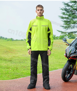 Waterproof Split Motorcycle Ra - Motorcycle Rain Suit 评论和价格