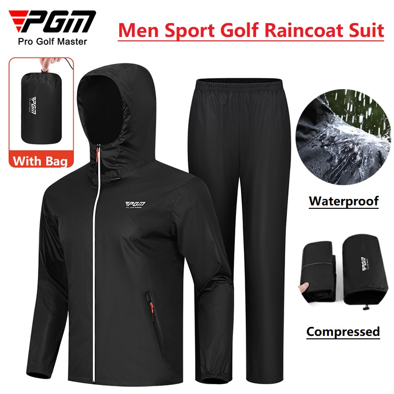 Pgm Men Golf Raincoat Rain Pan - Motorcycle Rain Suit 评论和价格