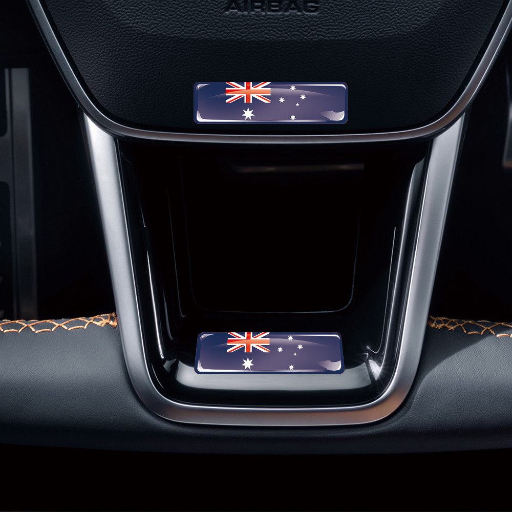 Australia Flag 3D Epoxy Resin  - Motorcycle Gear In Australia 评论和价格